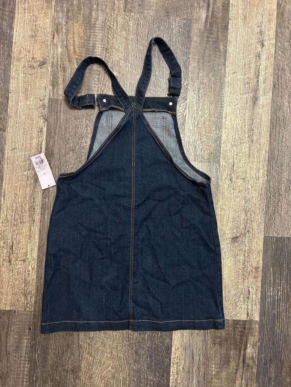 Wild Fable Denim Overall Dress Dark Wash Size Small NWT 2010s Y2K - Picture 2 of 7